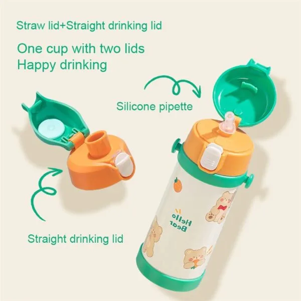 Cute Kids Insulated Water Bottle - Hình ảnh 2