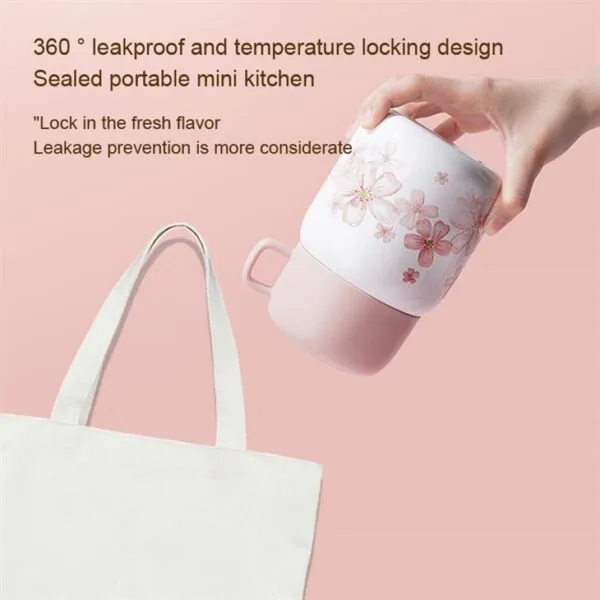 Sakura Pattern Thermal Food Jar — изображение 5