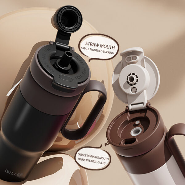 Thermal Coffee Mug With Handle - Hình ảnh 2