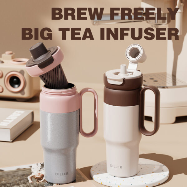 Thermal Coffee Mug With Handle - Hình ảnh 5