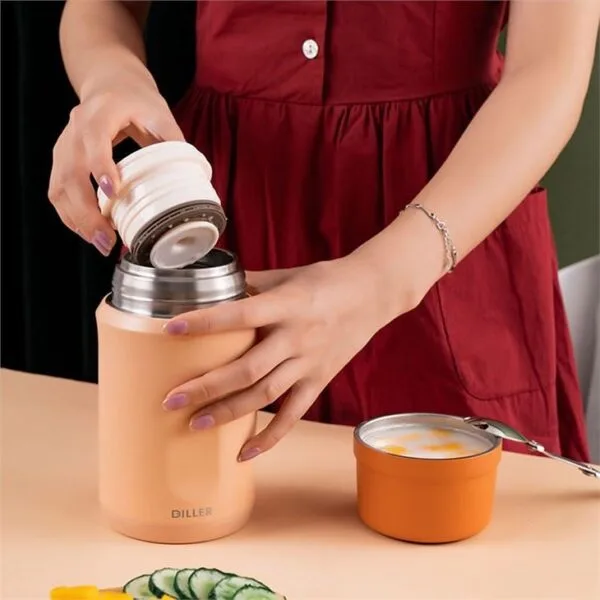 Thermos Food Flask With Spoon - Görsel 5