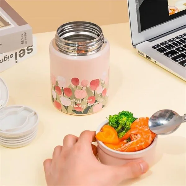 Thermos Food Jar with Spoon - Afbeelding 4